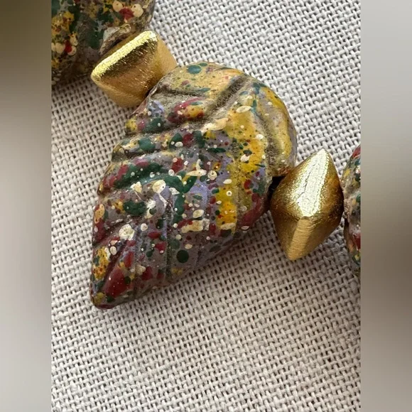 16 inch Adjustable African Inspired Choker Necklace - Picture 8 of 11